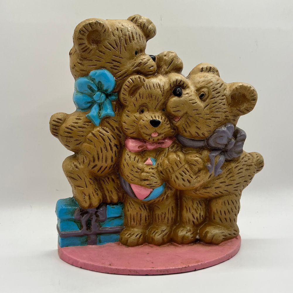 Vintage Three Bears Family Figurine Decorative Collectible Home Decor 80s‎ 90s